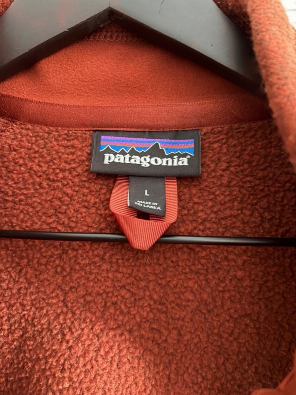 Patagonia Burnt Orange Full-Zip Fleece Jacket - Picture 4 of 8